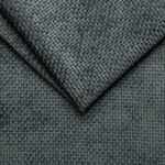 Close-up of textured grey upholstery fabric for furniture and home decor.