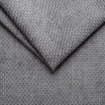 Grey upholstery fabric with a textured weave, ideal for sofas and chairs.