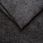 Close-up of textured grey upholstery fabric for furniture and home decor.