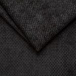 Black textured fabric for furniture upholstery, showcasing durability and style.